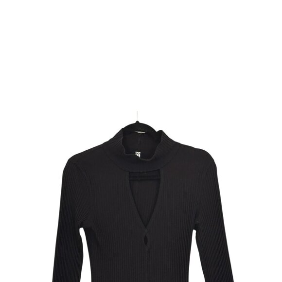 Free People Intimately Ribbed Mock Neck Keyhole Top - Picture 3 of 7